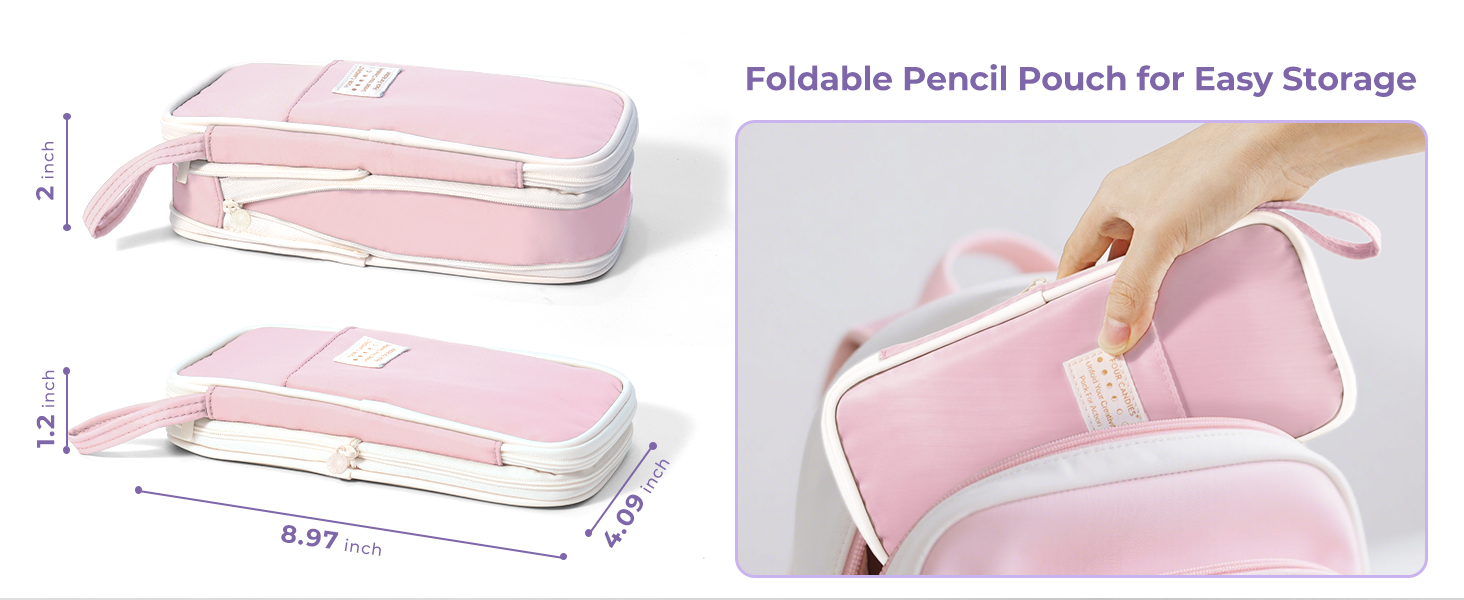 pencil case with supplies